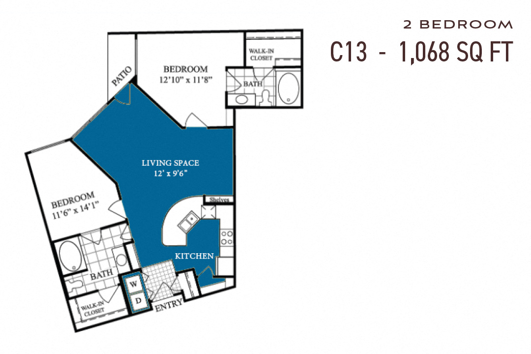 Commons Park West Two Bedroom C13
